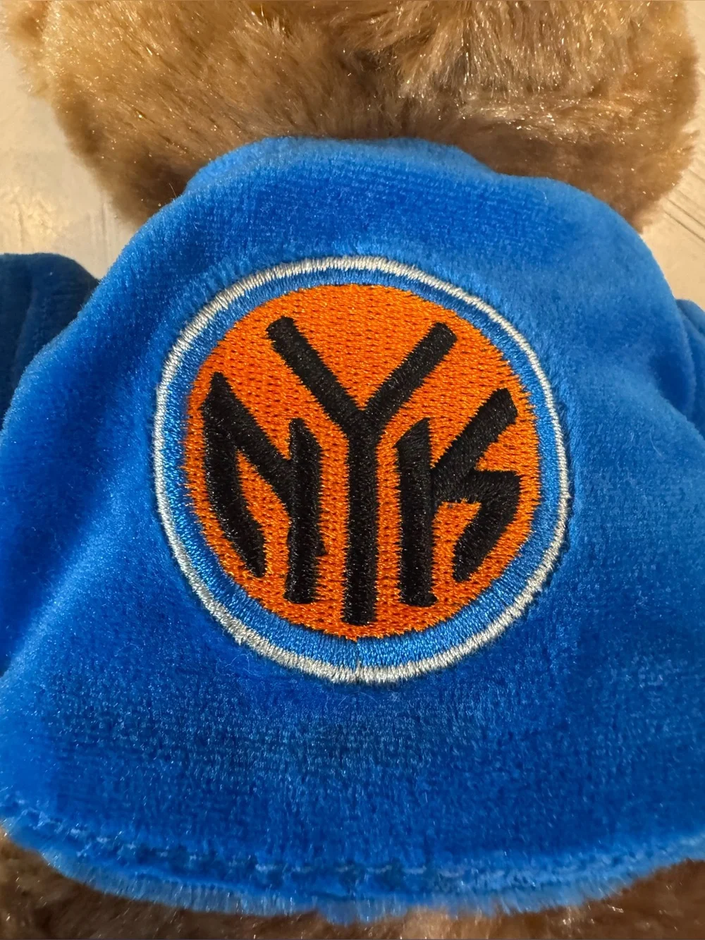 New York Knicks NBA Finals Champs Traditional Plush Bear – Royal Blue – Like New